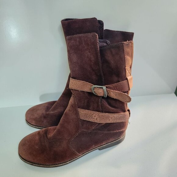 EMU Australia Wood Leather Ainslie 10" Shaft Suede Boot Size 10 EU 42 - Picture 5 of 12